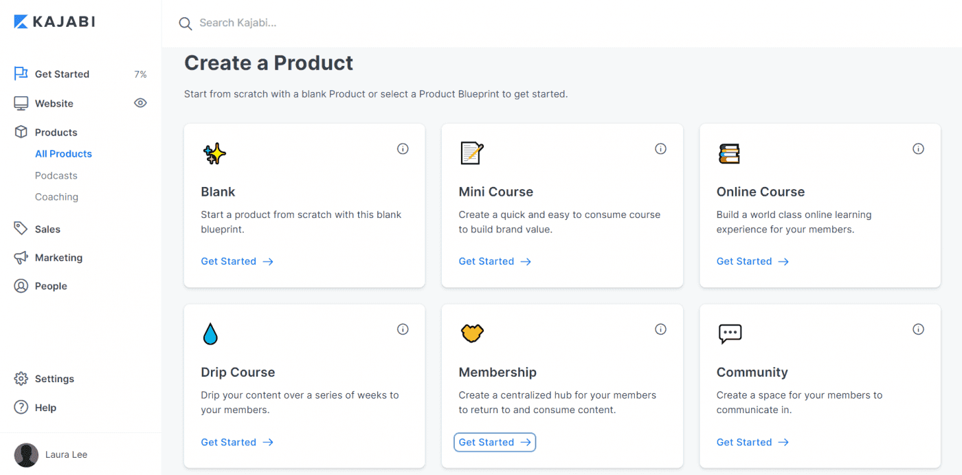 Kajabi create a membership site
