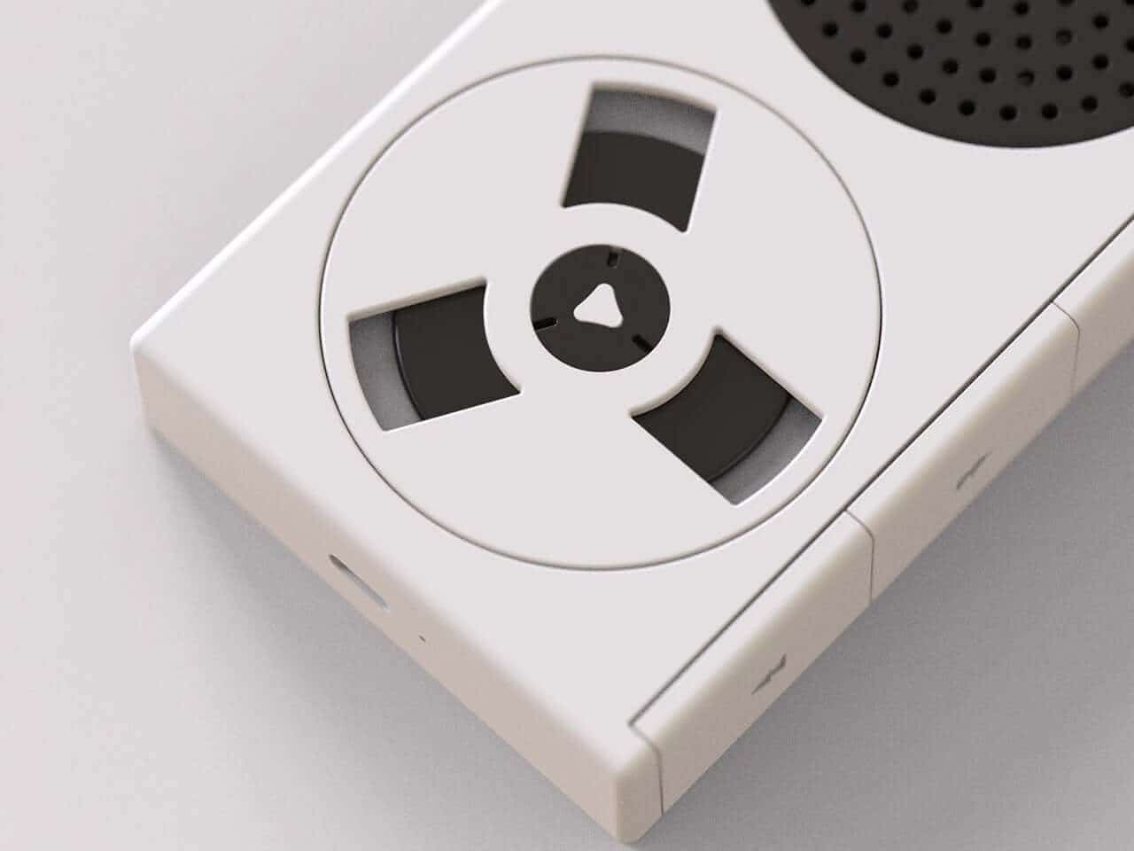 Side view showcasing the minimalist design