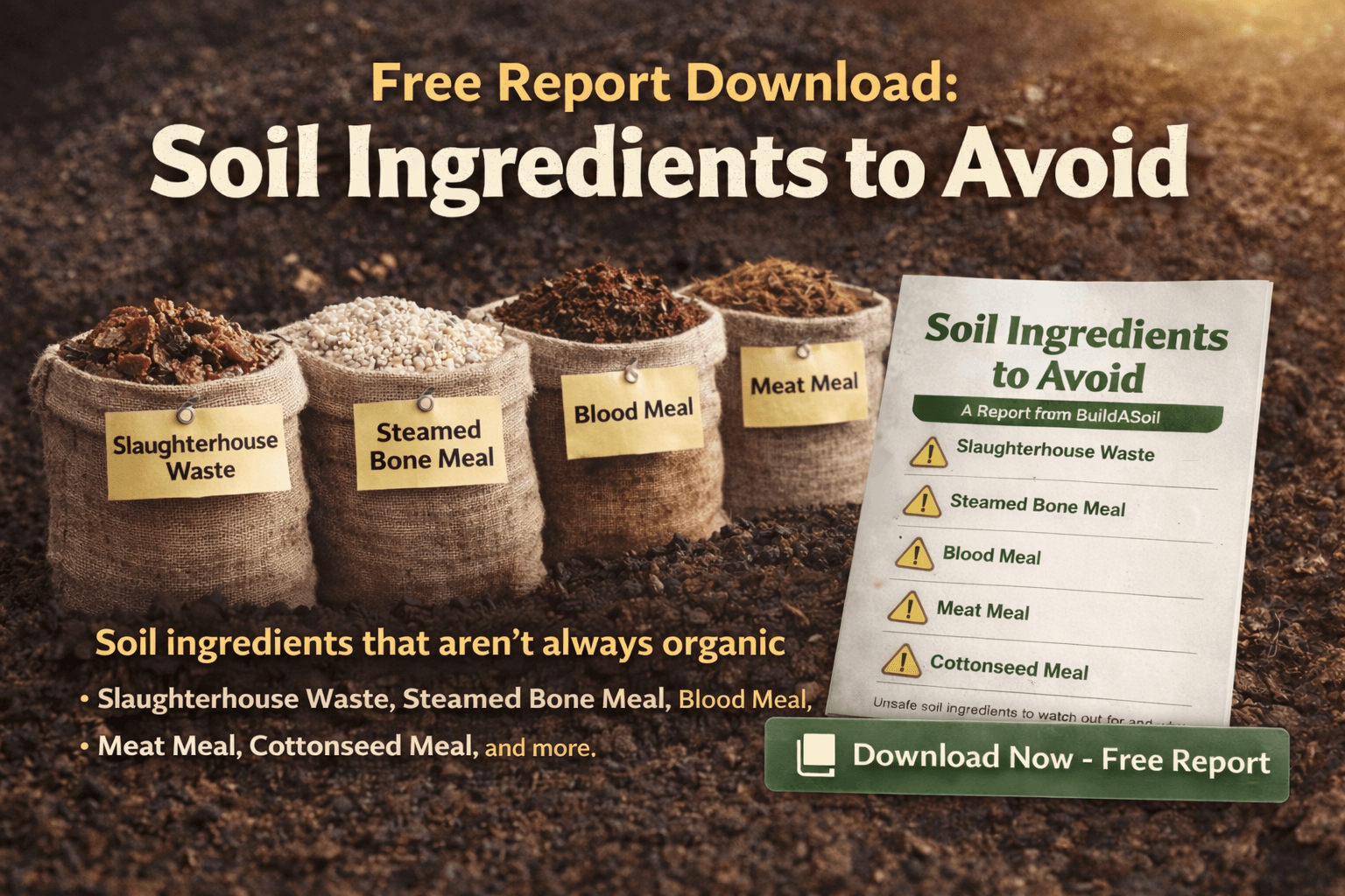 Soil Ingredients Discussion - What Living Soil Growers Avoid