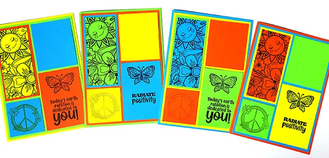 Let Magic Math help you create bright quilt-inspired greeting cards!
