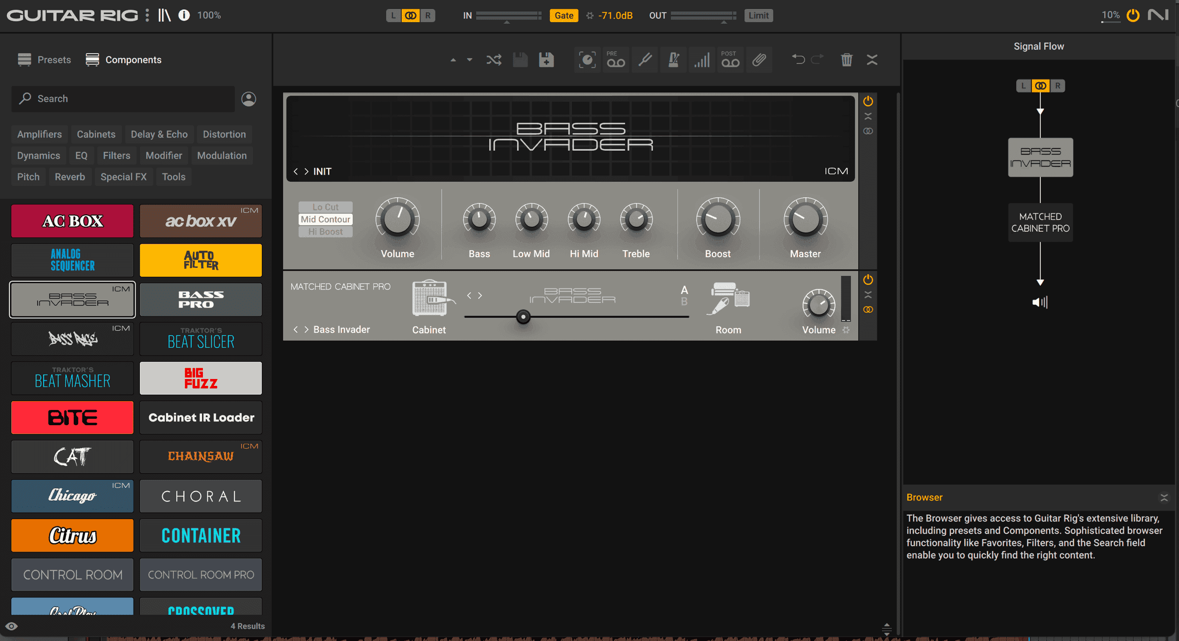 Bass Invader plugin, Guitar Rig 7 Pro