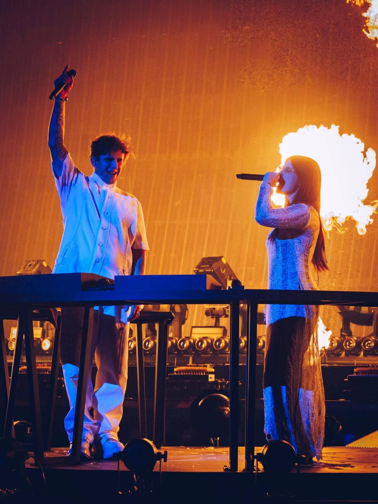 Close-up of ILLENIUM’s focused expression during a set
