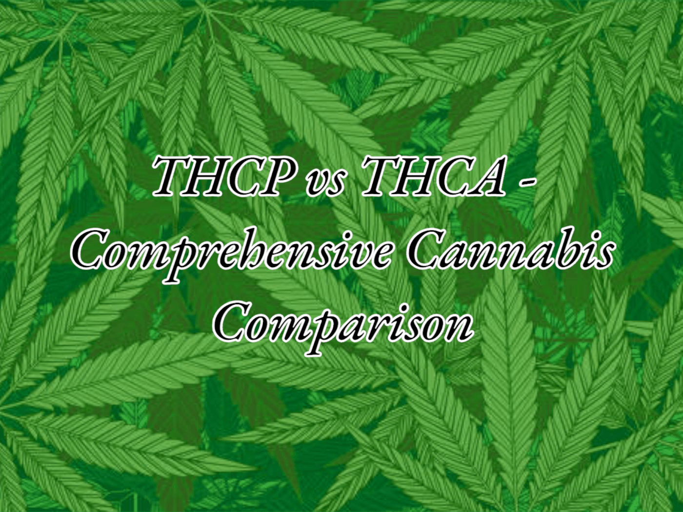THCA vs THCP: A Comprehensive Comparison of Cannabis's Pioneering Cannabinoids