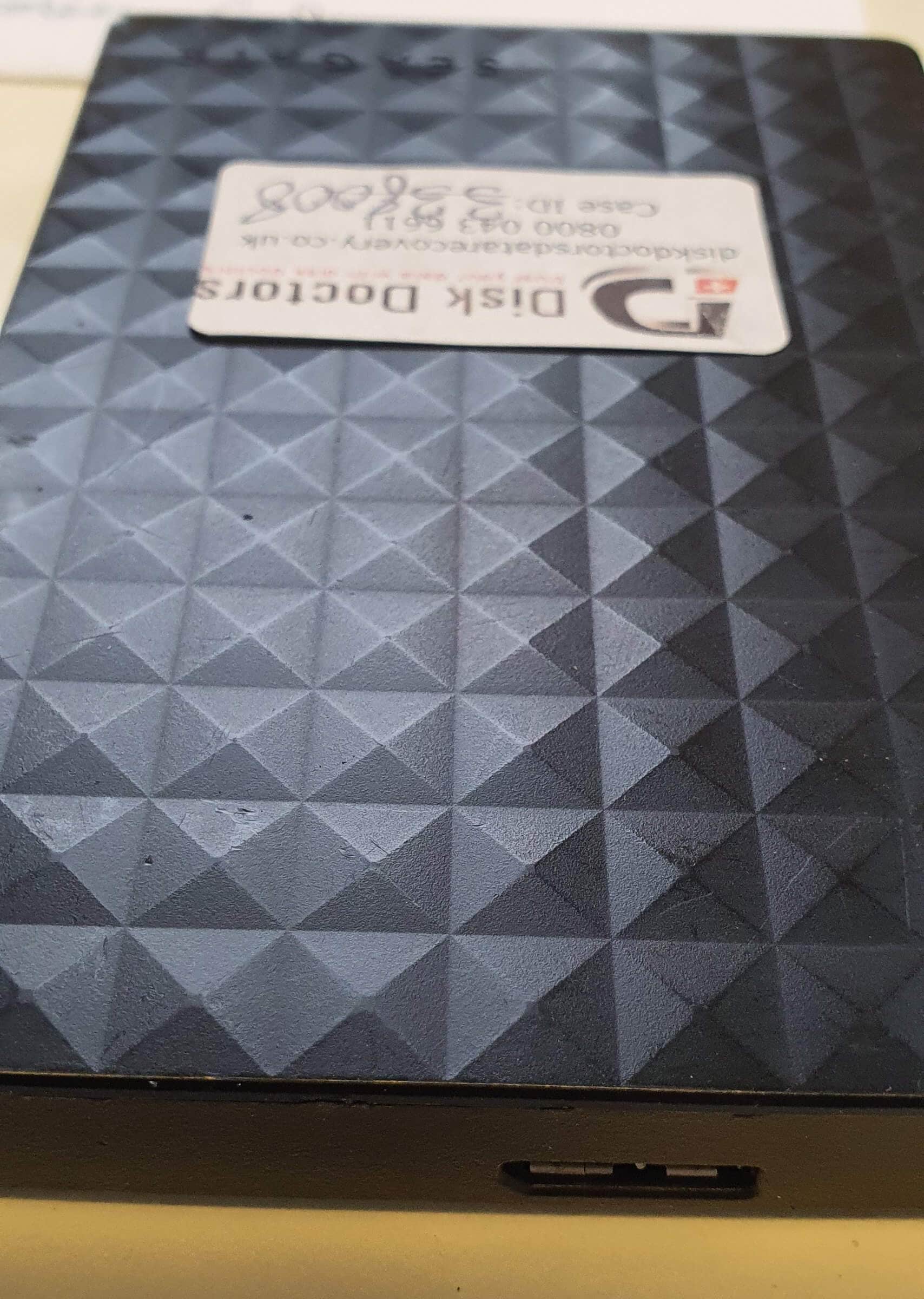 Seagate 2TB USB hard drive data recovery