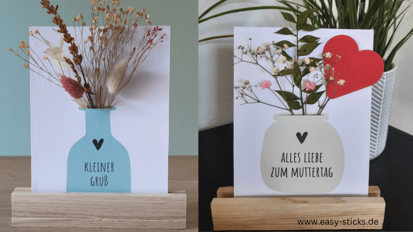 Bastelanleitung für einen Easy-Sticks Kartenhalter