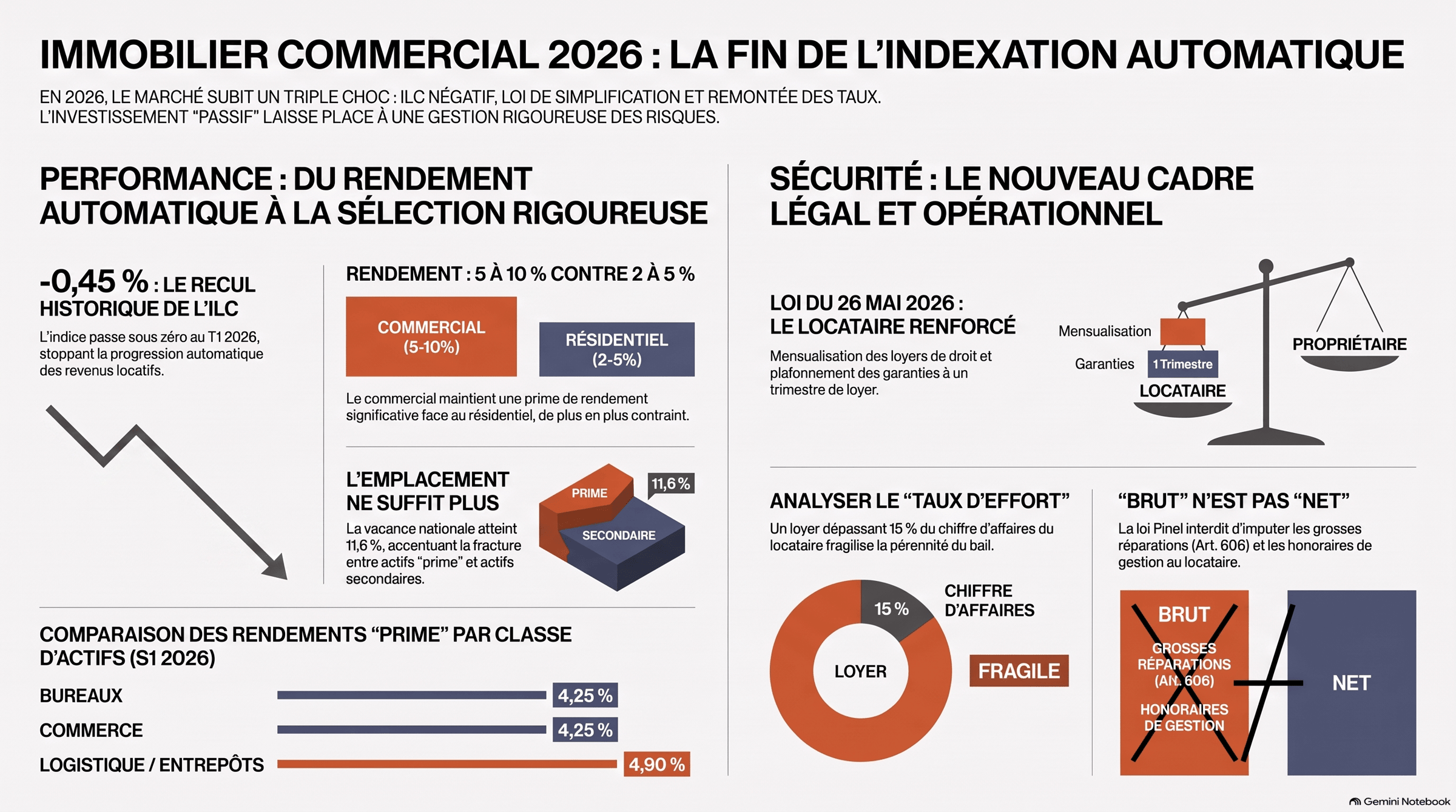 Infographie sur l'immobilier commercial