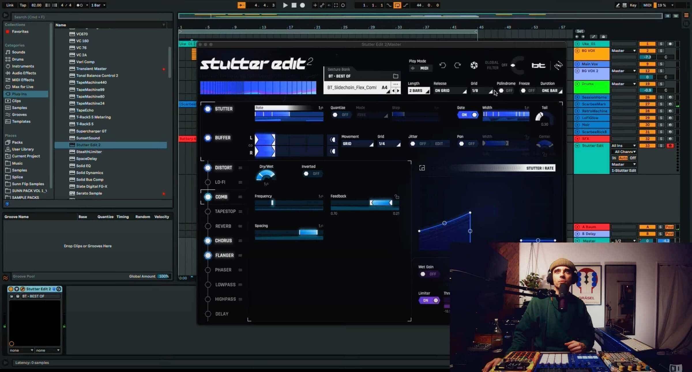 Adding some graininess with Stutter Edit