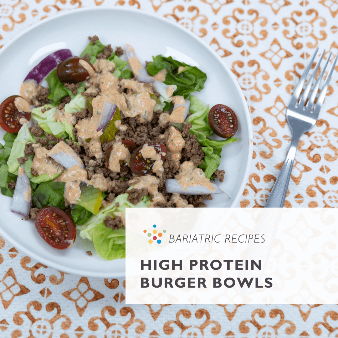 High Protein Burger Bowls
