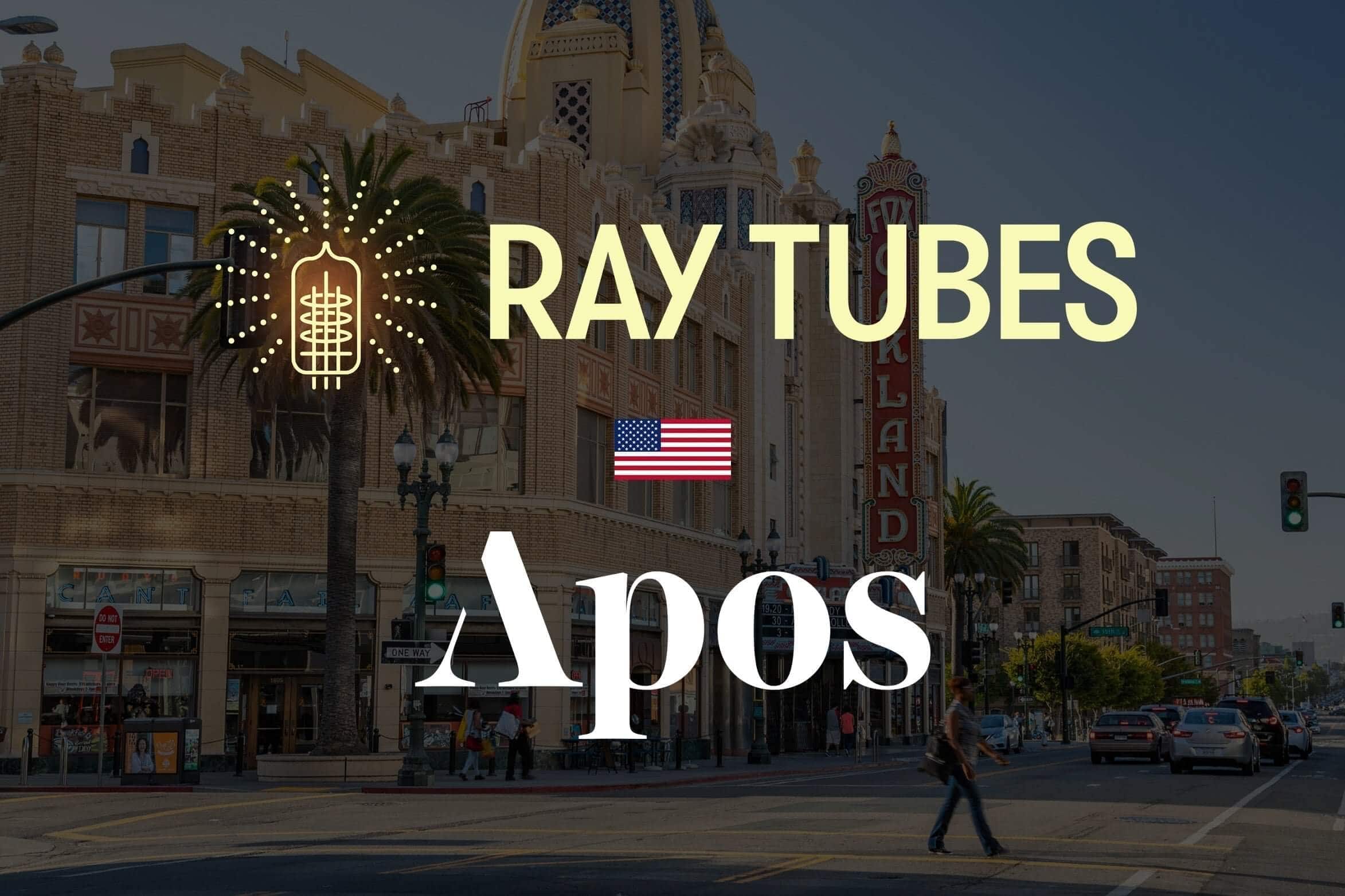Ray Tubes Are Now Available Through Apos Audio in the US