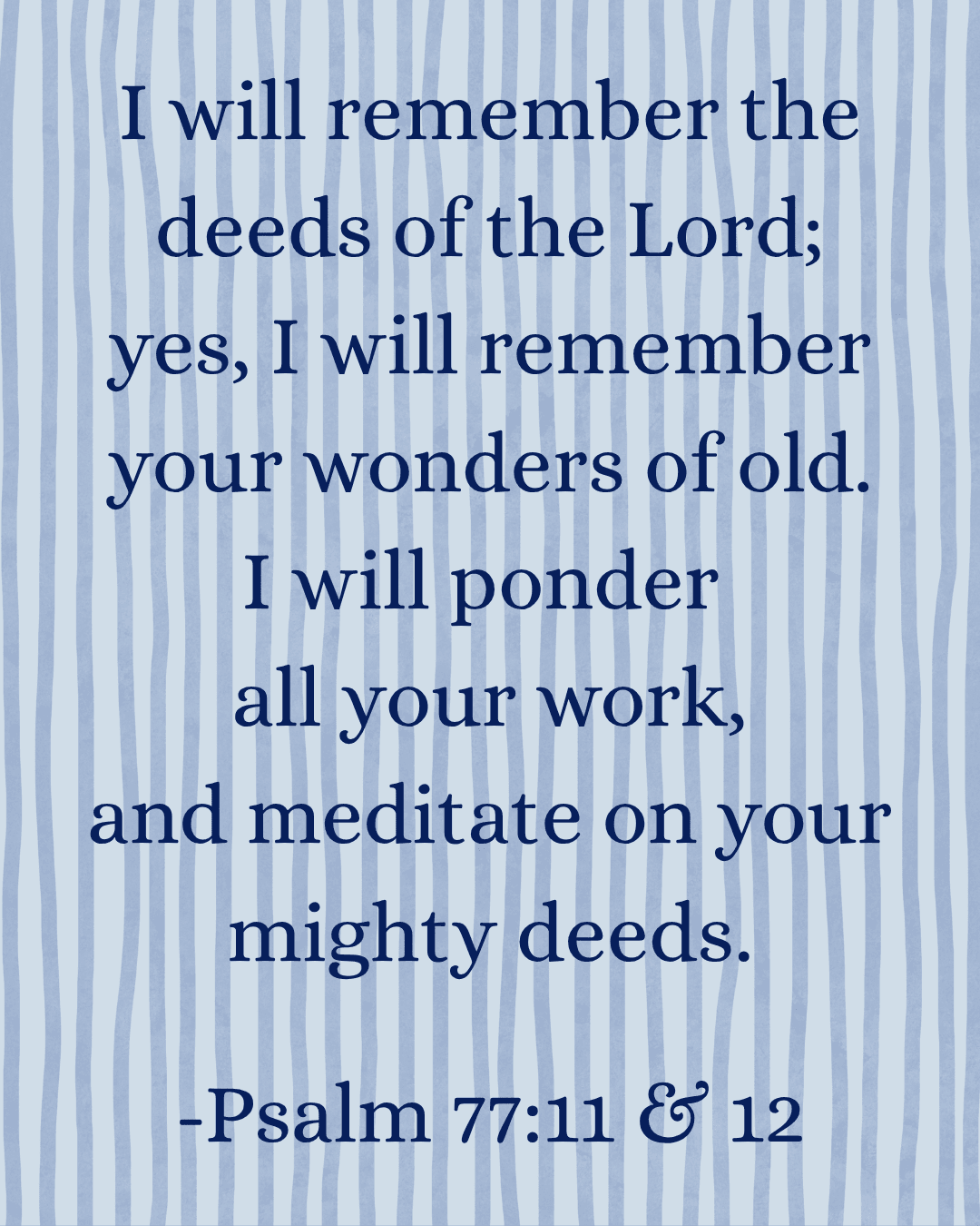 Psalm 77 | A Prayer To The One I Seek