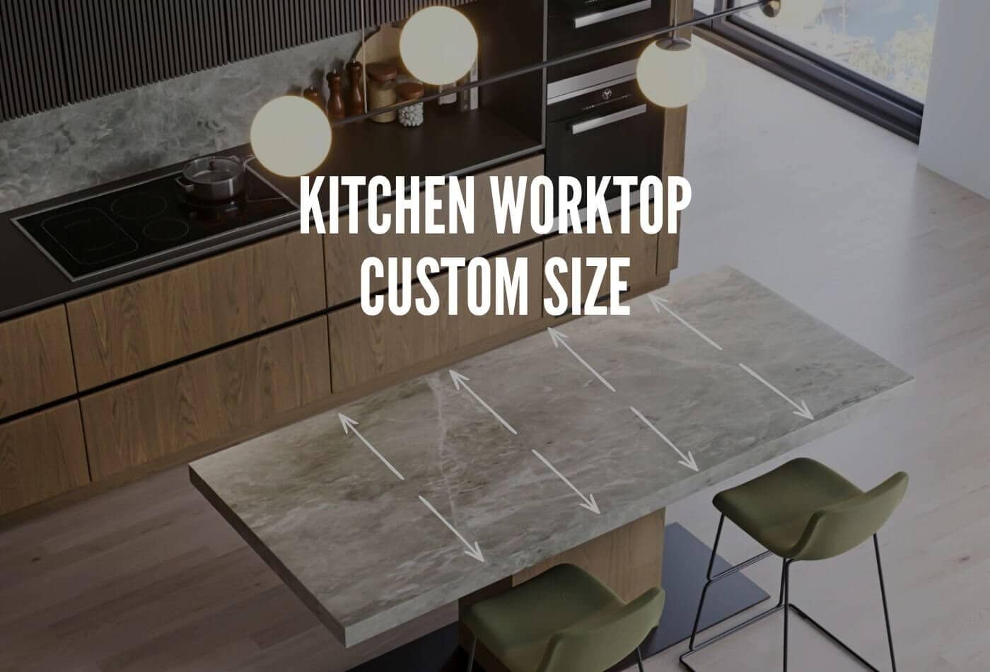 kitchen worktop custom size