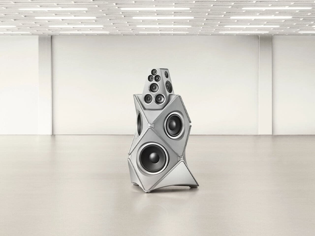 Rear view highlighting the speaker’s robust design