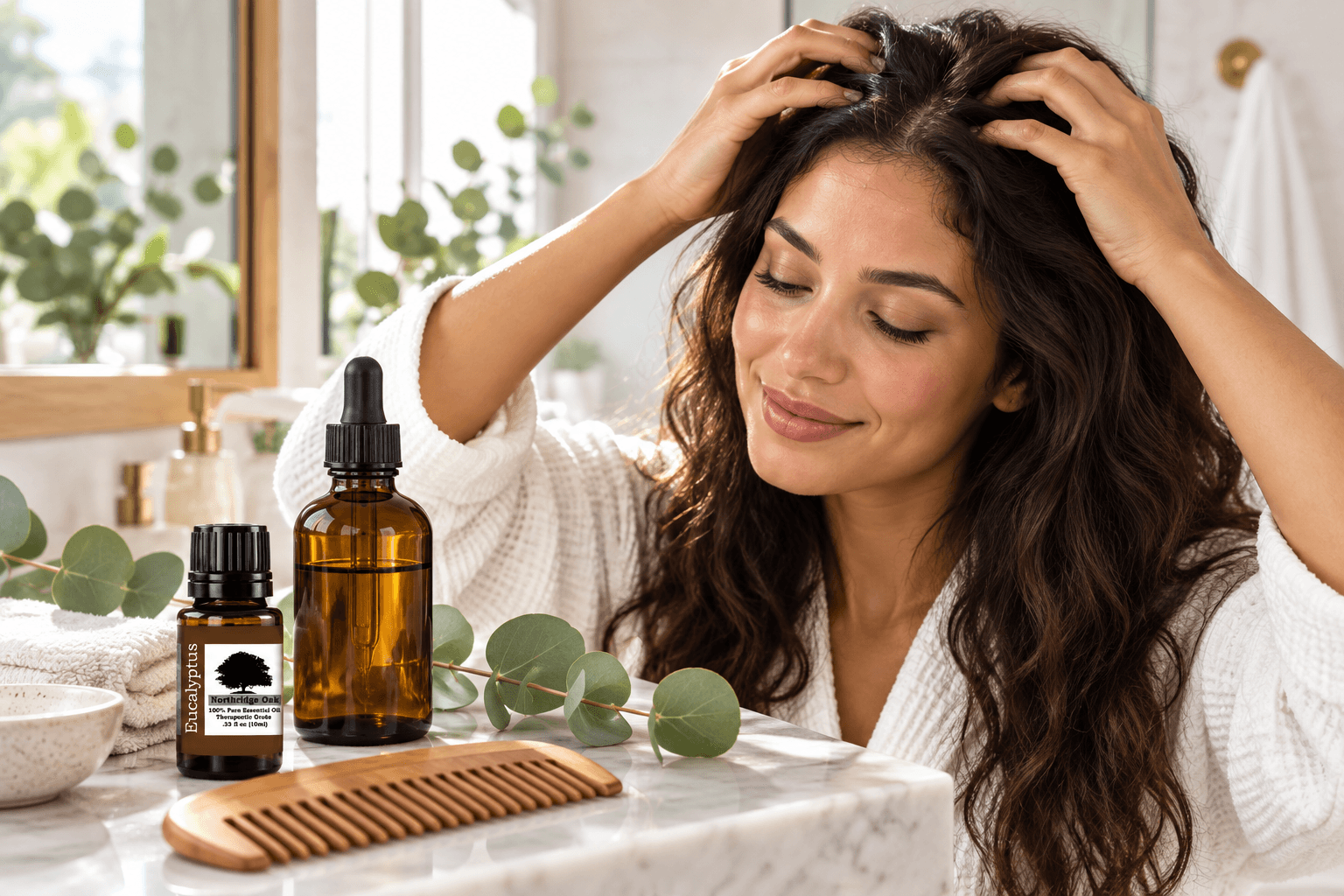 Eucalyptus Essential Oil for Hair and Scalp Care
