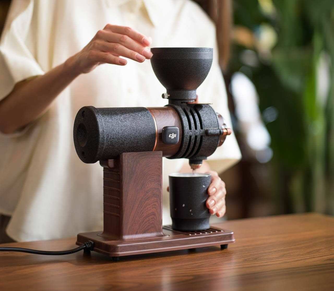 Close-up of DJI Mic 3 with magnetic attachments