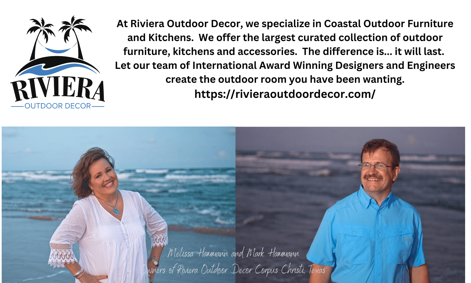 Outdoor Room Designers, International Award Winning, Riviera Outdoor Decor, Corpus Christi, Texas