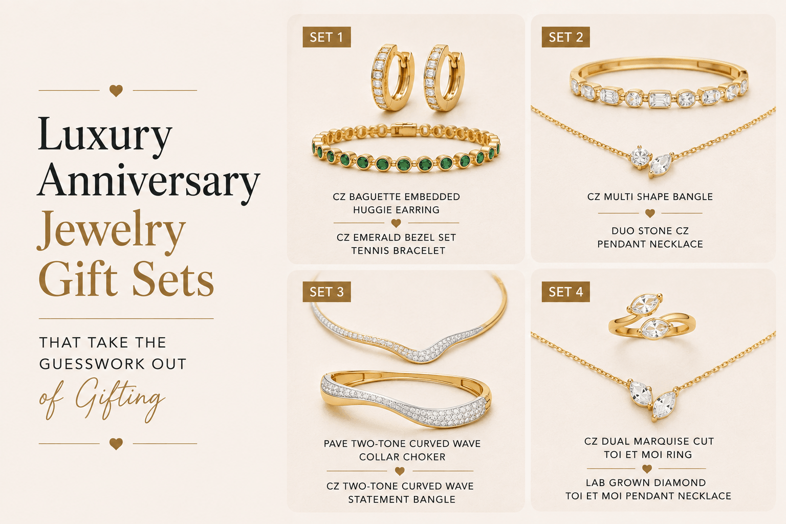 Luxury Anniversary Jewelry Gift Sets That Take the Guesswork Out of Gifting