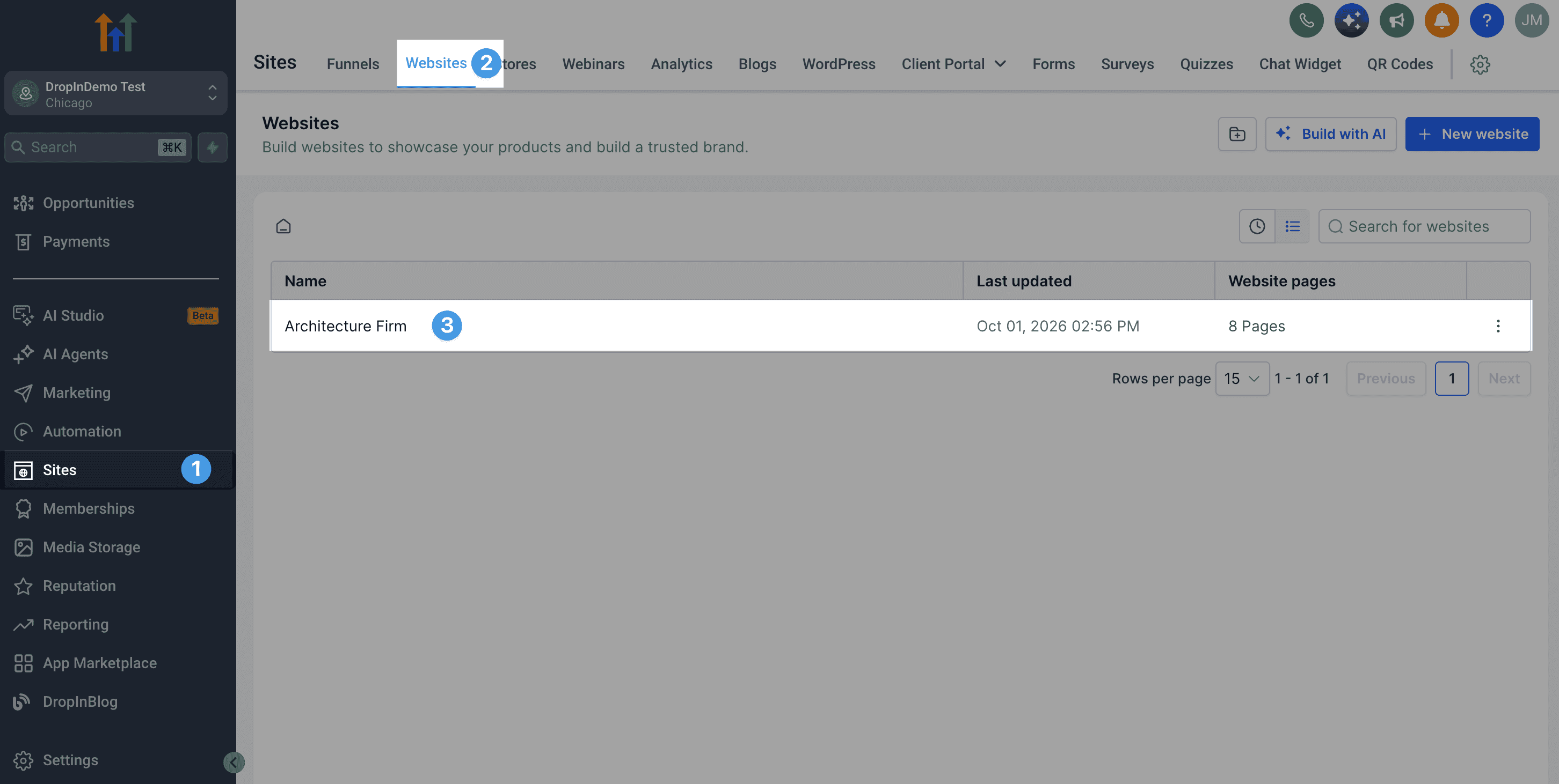 HighLevel blog install step