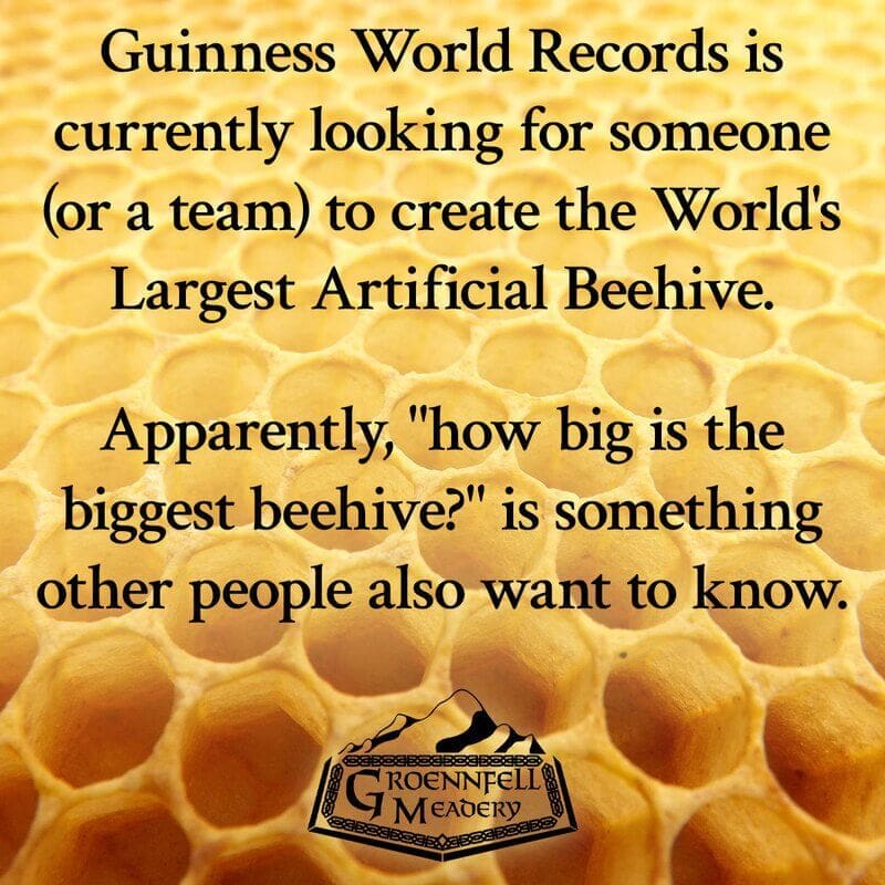 THURSDAY FUN FACT 10-29: LARGEST BEEHIVE