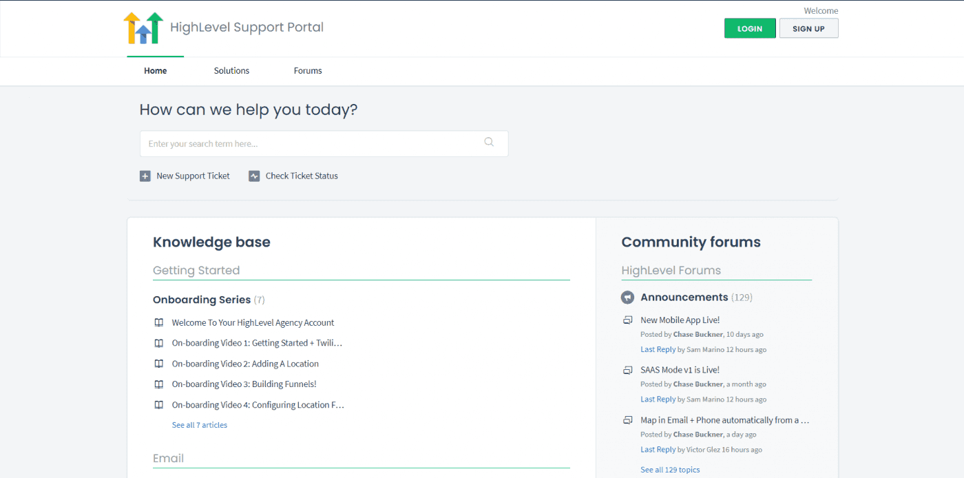 HighLevel vs ClickFunnels, High Level support