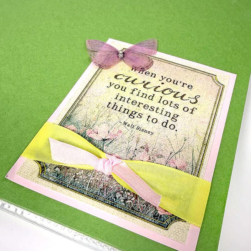Easy Eight Album featuring the Cottage Garden Page Kit.