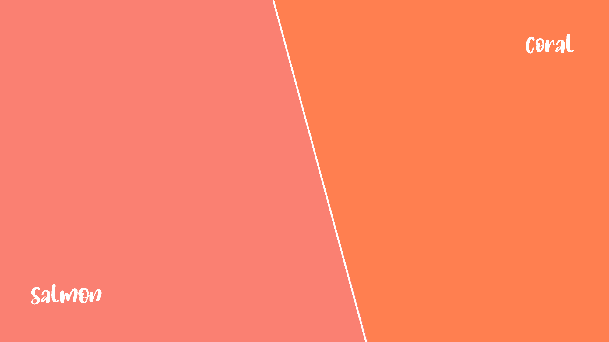 What's the Difference Between Salmon and Coral Colors?