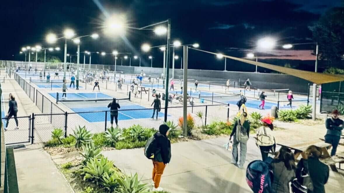 Busy pickleball tournament