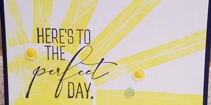 Here's a bright idea--Sunburst Block Printing!
