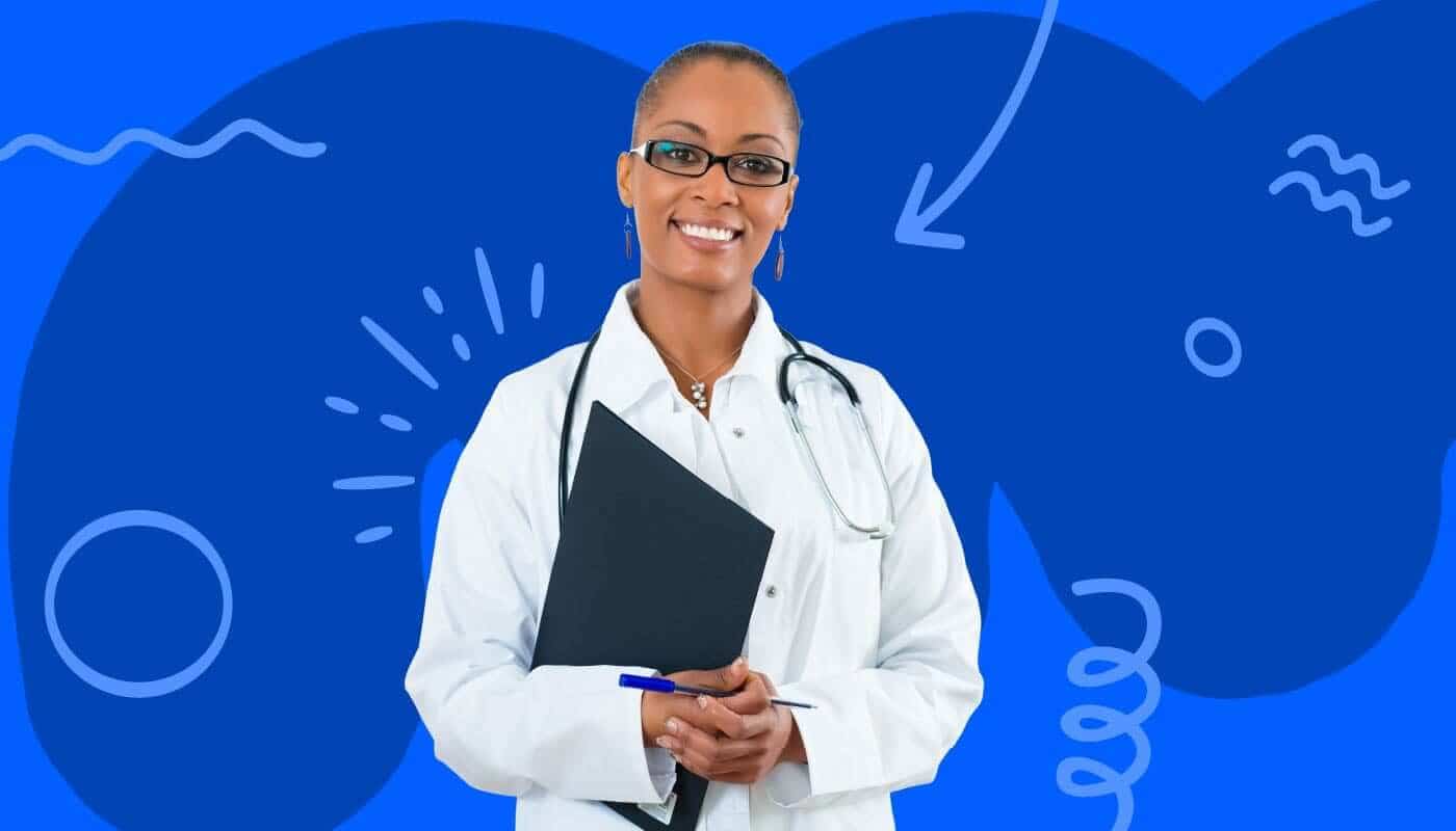 peptide therapy doctor with a clipboard