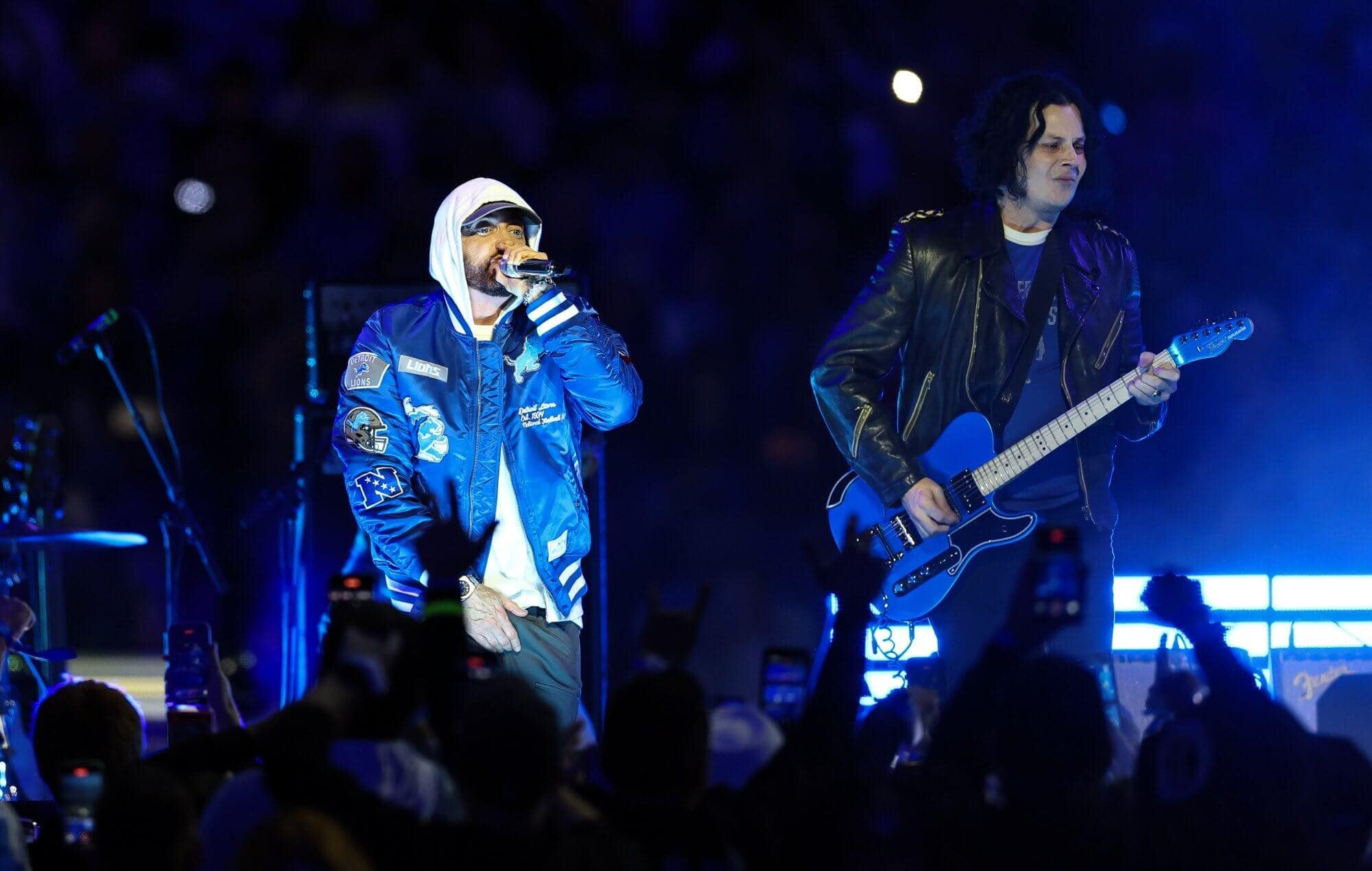 Jack White Surprises Fans by Bringing Out Eminem at NFL Thanksgiving Halftime Show