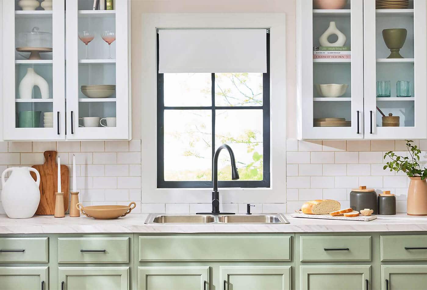 White Stone & Wood Elements For Your Kitchen!