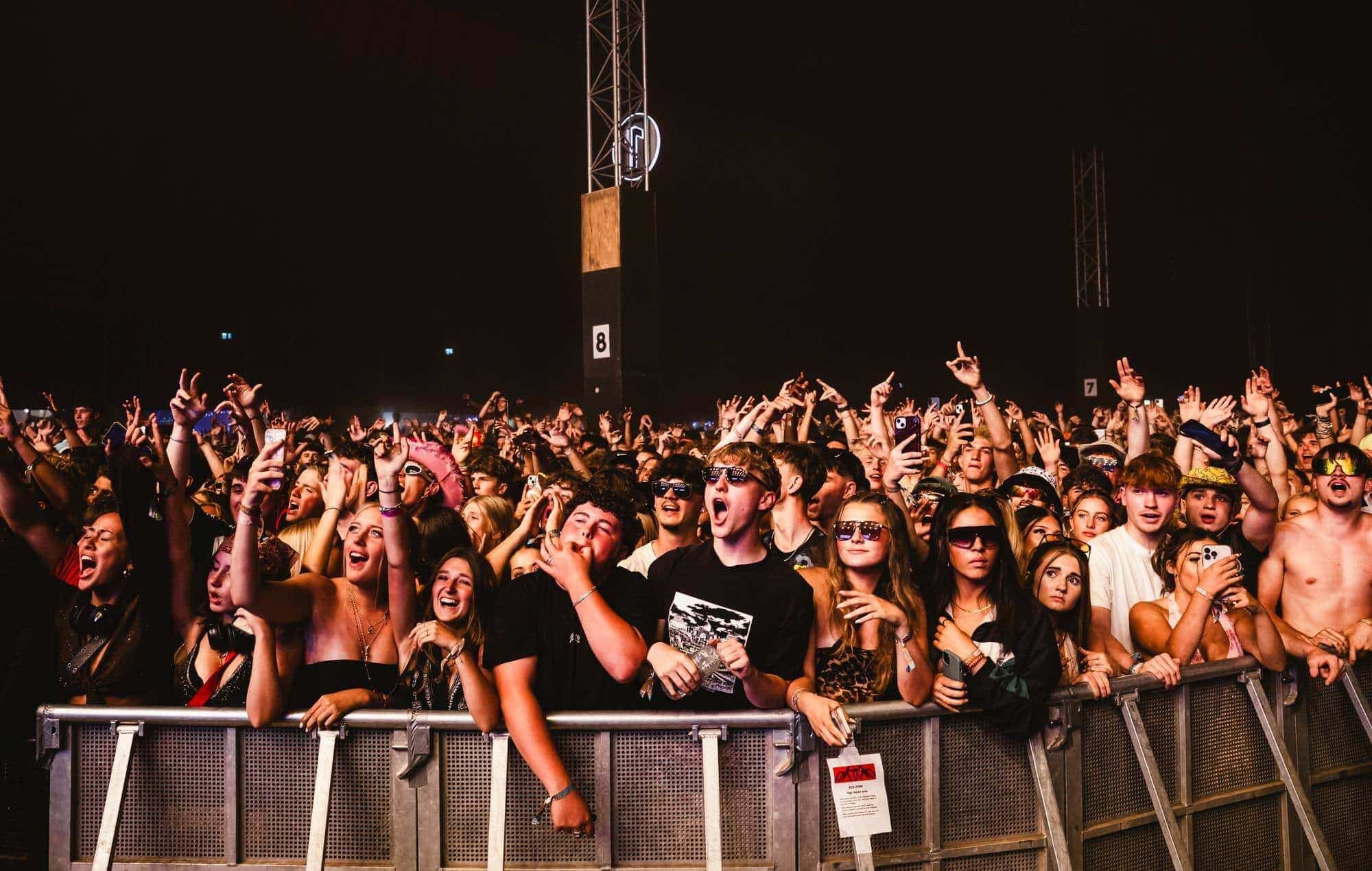 Reading & Leeds Festival crowd with AJ Tracey performing