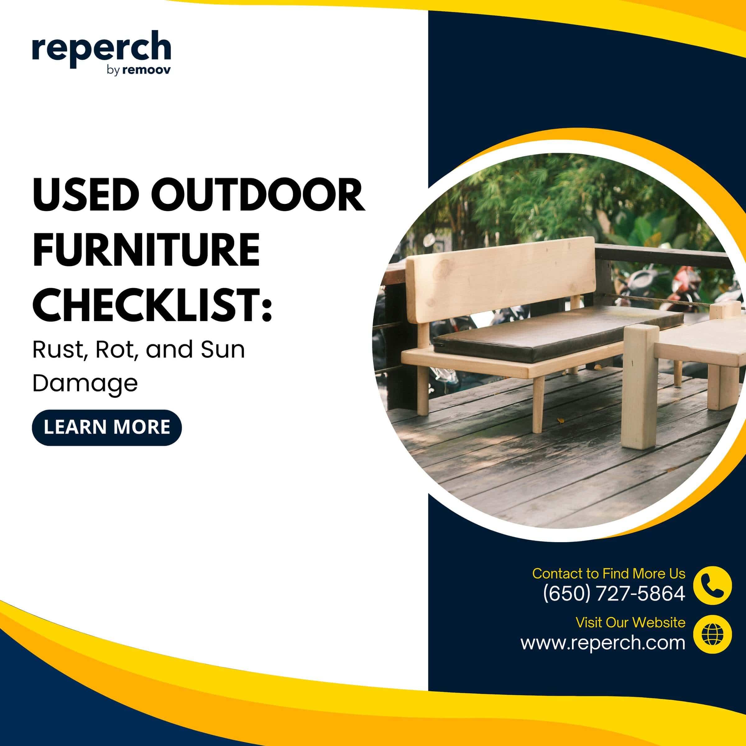 Used Outdoor Furniture Checklist: Rust, Rot, and Sun Damage