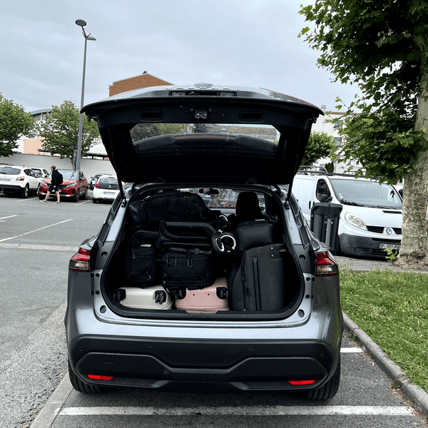 Rental Car with our Luggage