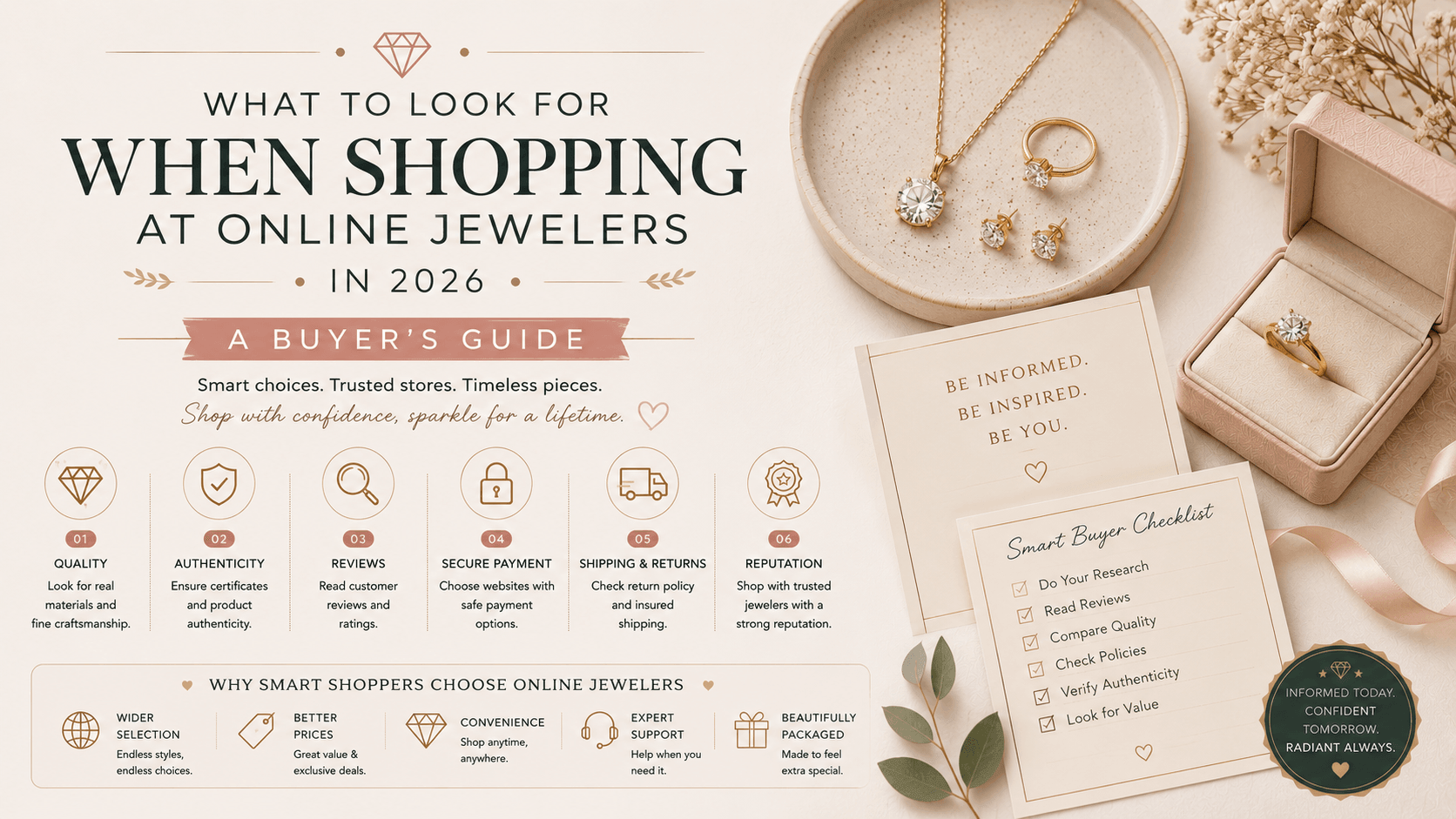 Guide to shopping at online jewelers - things to look out for