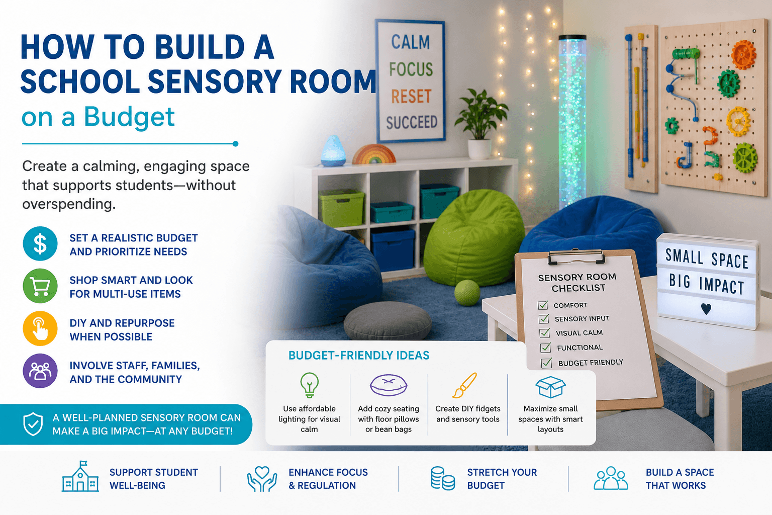 How to Build a School Sensory Room on a Budget
