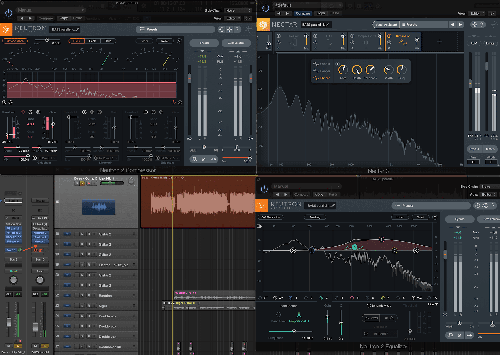 Example effects chain