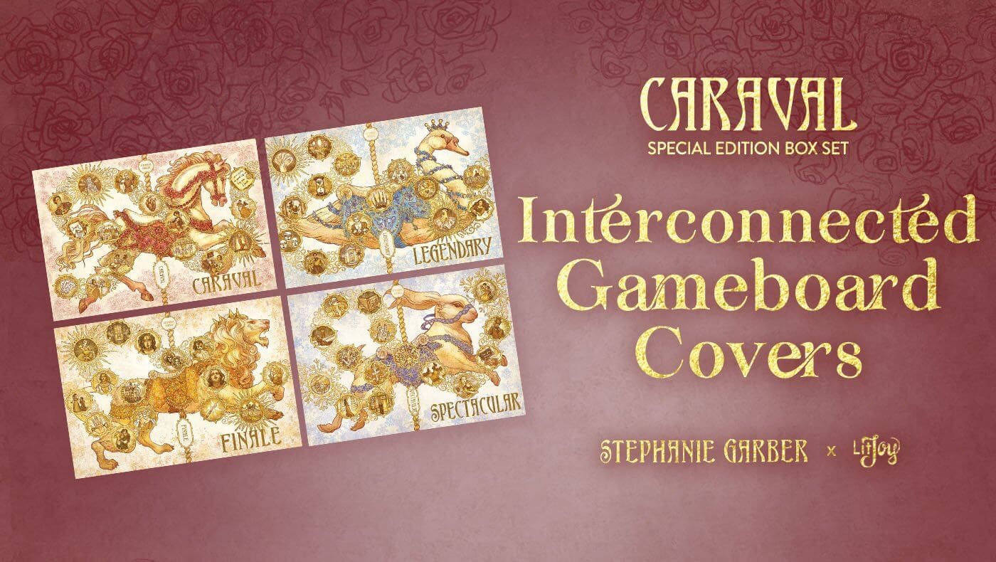 Stephanie Garber’s Caraval Special Edition Box Set Features a Stunning Interconnected Gameboard Design