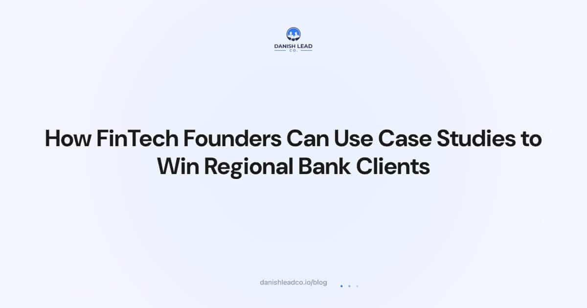 How FinTech Founders Can Use Case Studies to Win Regional Bank Clients