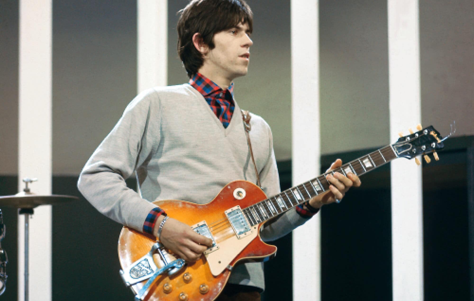 Keith Richards playing 1959 sunburst Gibson Les Paul Standard