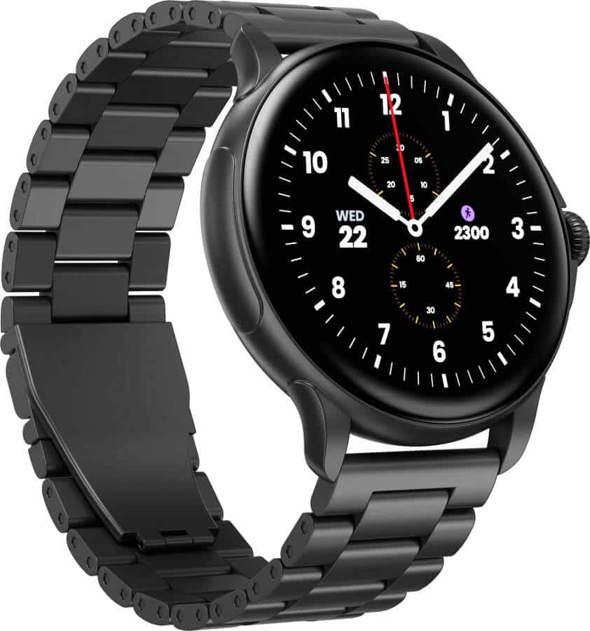 Watch X1 close-up with leather strap