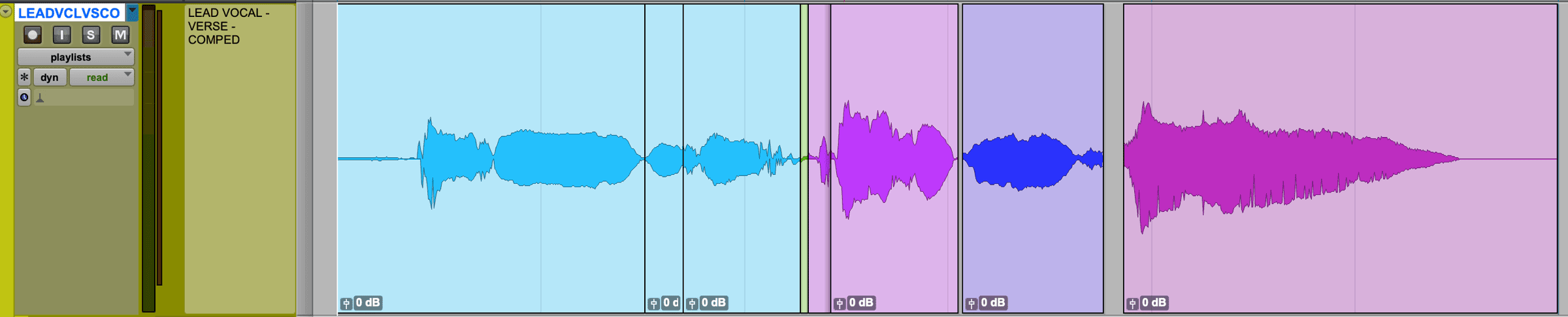 Vocals before gain adjustment