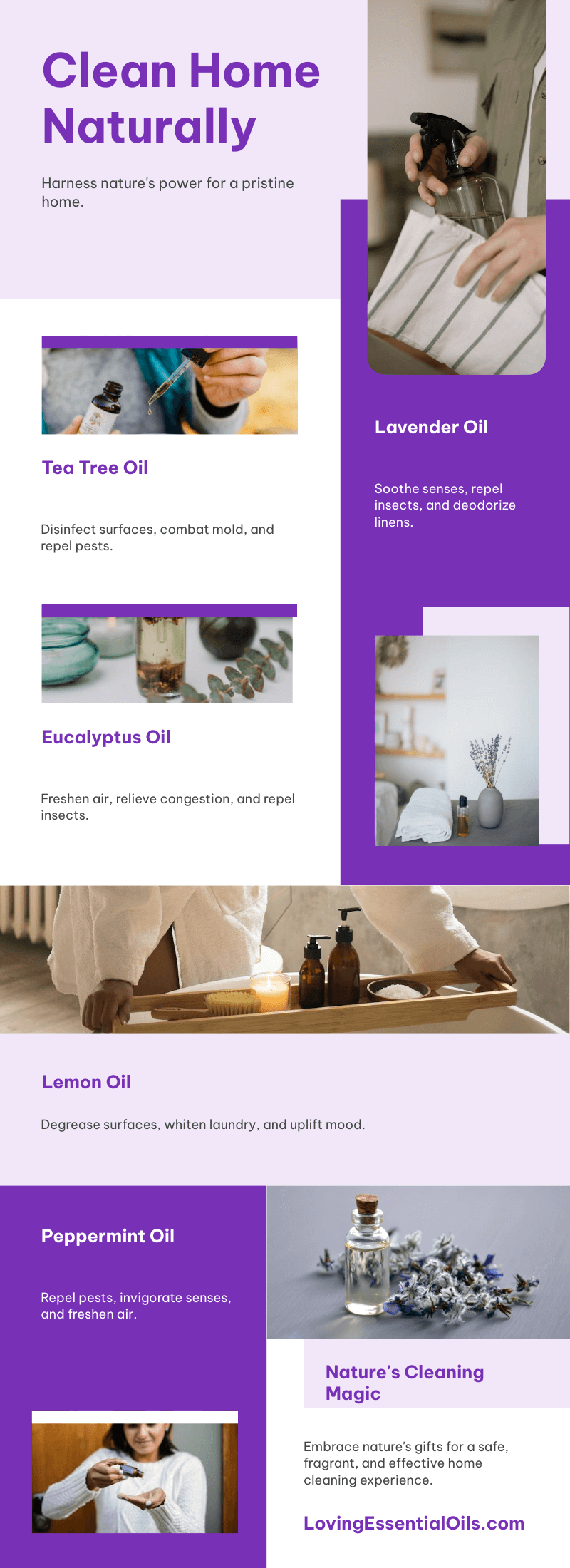 Best essential oils for cleaning by Loving Essential Oils