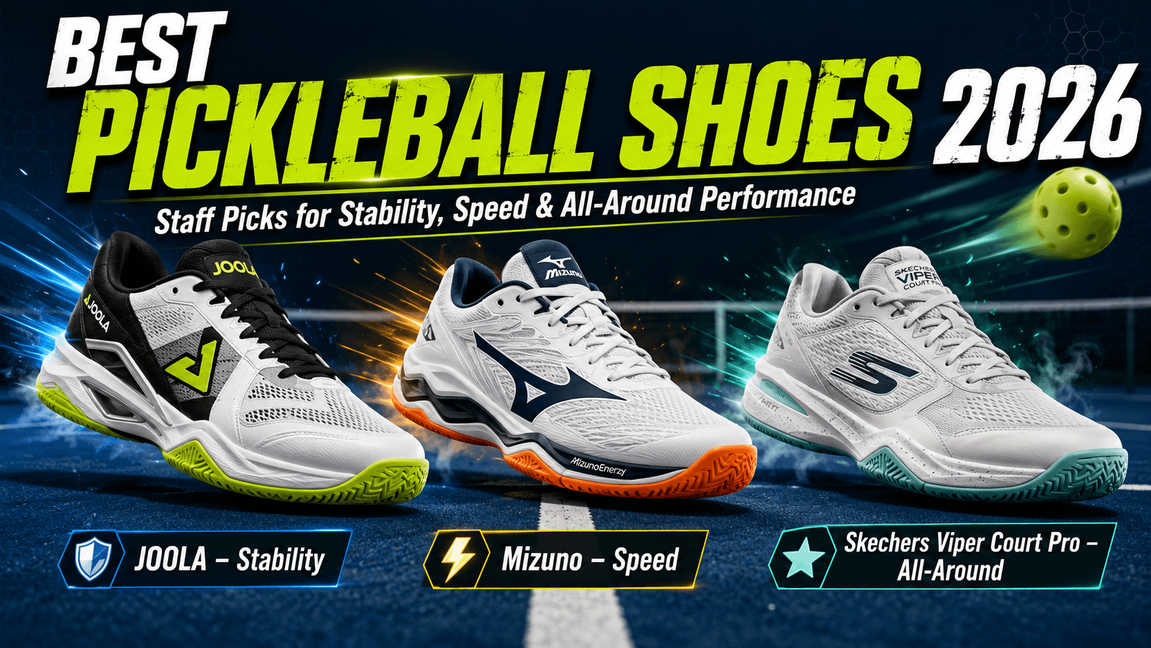 Best Pickleball Shoes 2026: Spinwave Staff Top 3 Picks