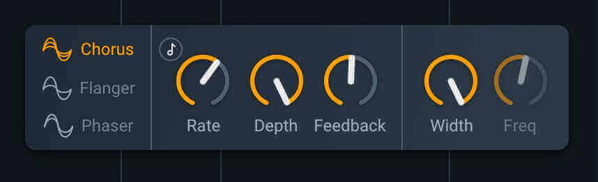 Nectar Pro Chorus effect