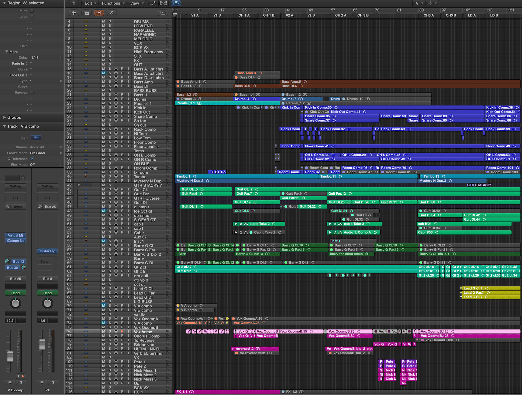 Color-coded session