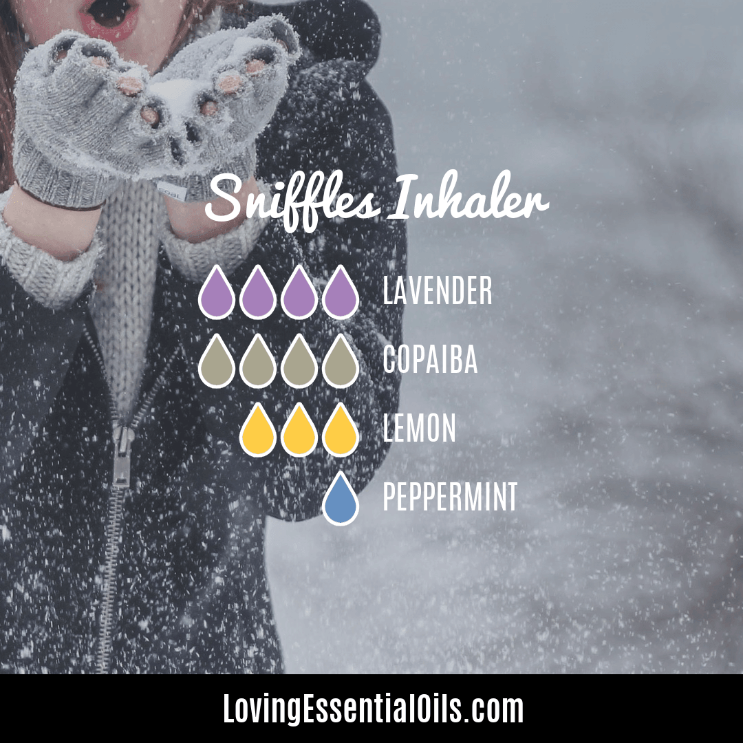 Cozy Comfort lavender and lemon inhaler blend with copaiba and peppermint