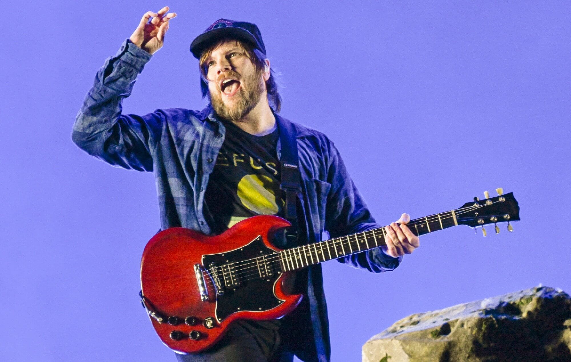 Fall Out Boy's Patrick Stump on stage