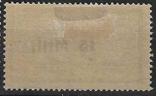 timbre avec trace de charnière