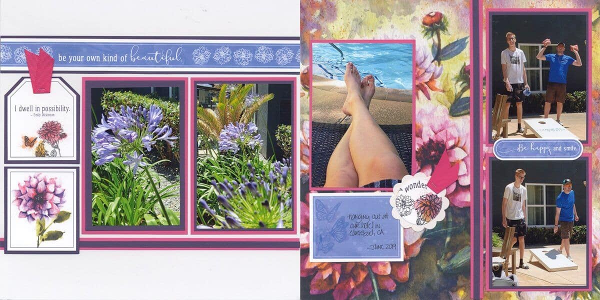 Dahlia Remix Layouts - Scrap birthdays, vacations and more!
