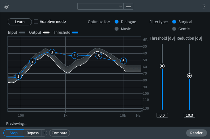 RX Voice De-noise module